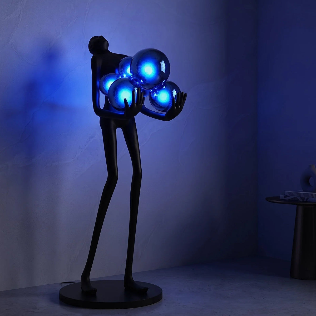 azure radiance blue sculpture modern abstract home decor for living room