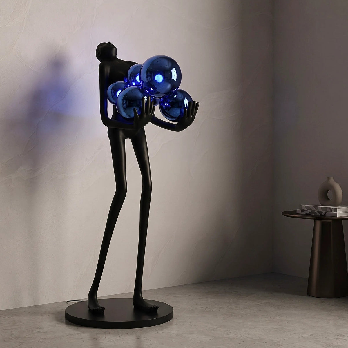 azure radiance blue sculpture modern abstract home decor for living room