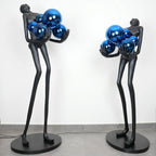 azure radiance blue sculpture modern abstract home decor for living room