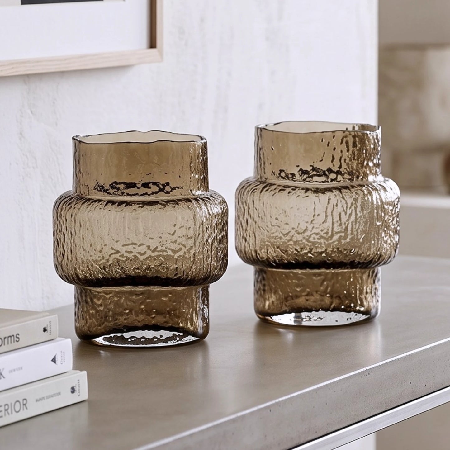 Band Yellow Glass Vase