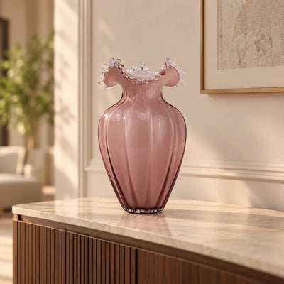 Blush Crest Vase
