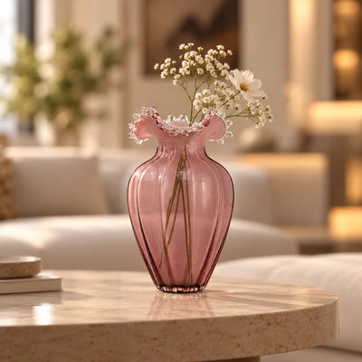 Blush Crest Vase