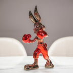 Bunny Boxer Crimson Figurine