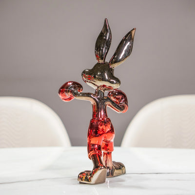 Bunny Boxer Crimson Figurine