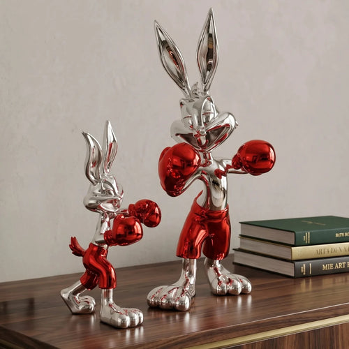 Bunny Boxer Scarlet Figurine