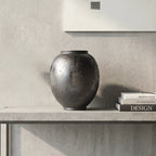 Charcoal Patina Ceramic Vase