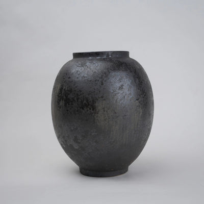 Charcoal Patina Ceramic Vase