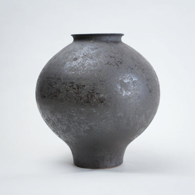 Charcoal Patina Ceramic Vase