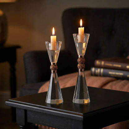Crystal Duo Candle Holder