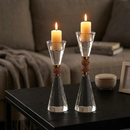 Crystal Duo Candle Holder