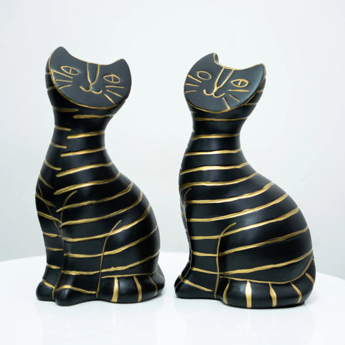 Noir Stripe Cat Duo