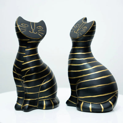 Noir Stripe Cat Duo