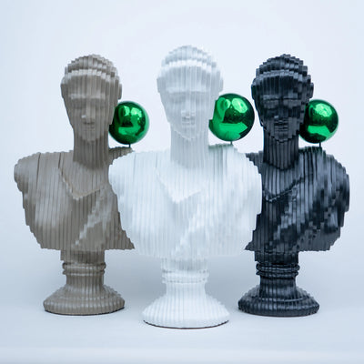 Modern Muse Bust - Brownish Grey
