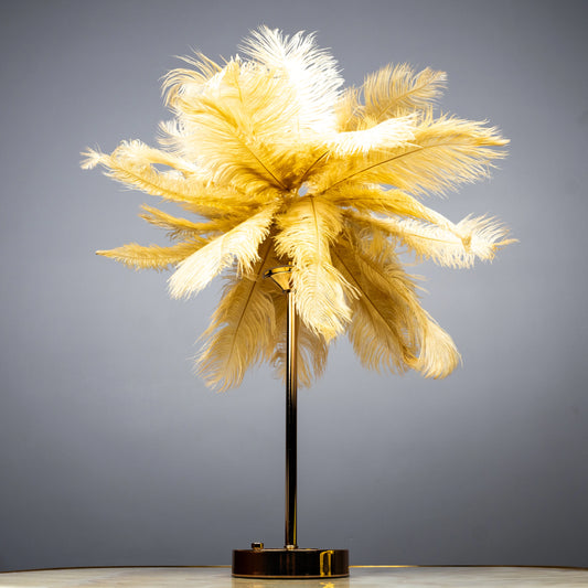 Feather Glow Lamp - Golden