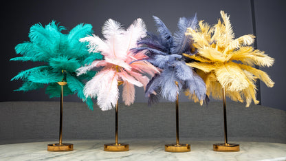 Feather Glow Lamp - Golden