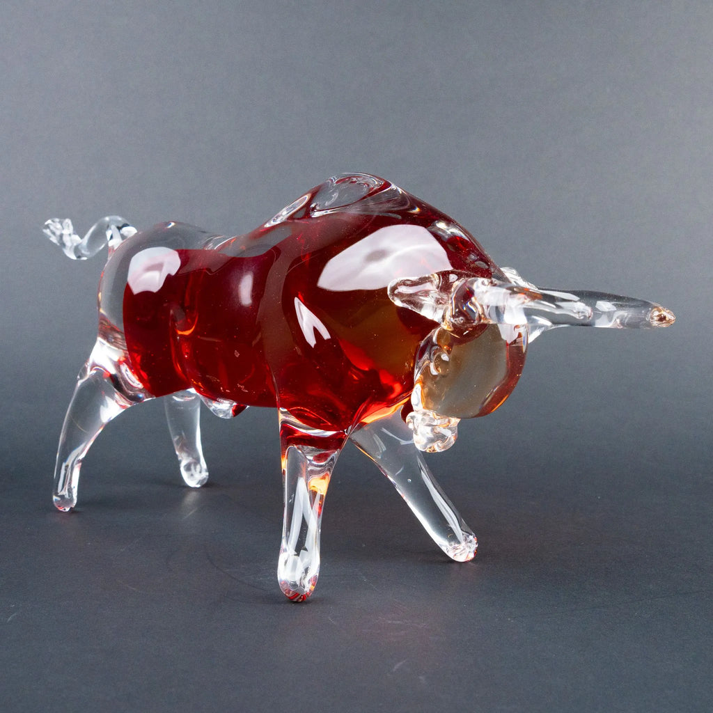 Red and amber bull accent with a dynamic charging bull design