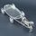 Royal Silver Horse-Drawn Carriage Decorative Showpiece