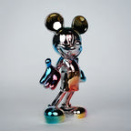 chromatic gradient mouse decor figure metallic gradient cartoon mouse sculpture