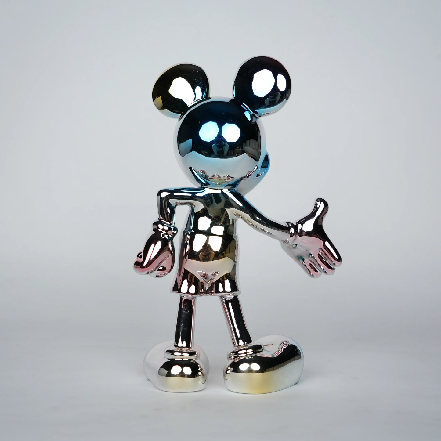 chromatic gradient mouse decor figure metallic gradient cartoon mouse sculpture