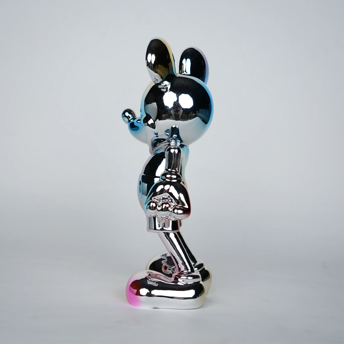 chromatic gradient mouse decor figure metallic gradient cartoon mouse sculpture