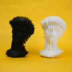 abstract head decorative object
