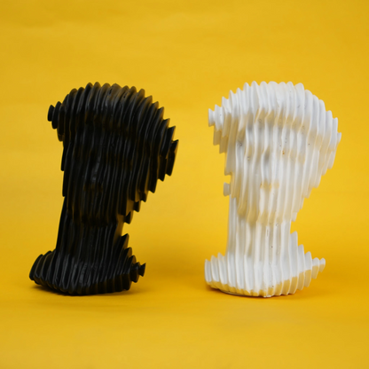 abstract head decorative object