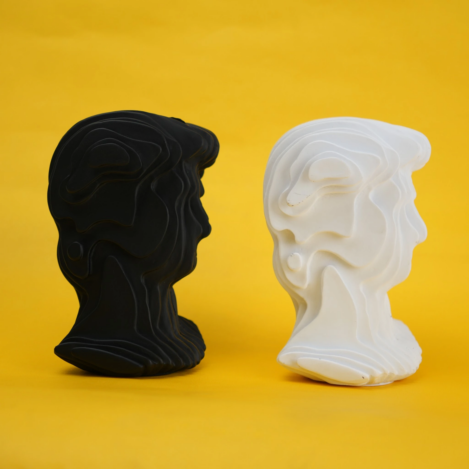 abstract head decorative object