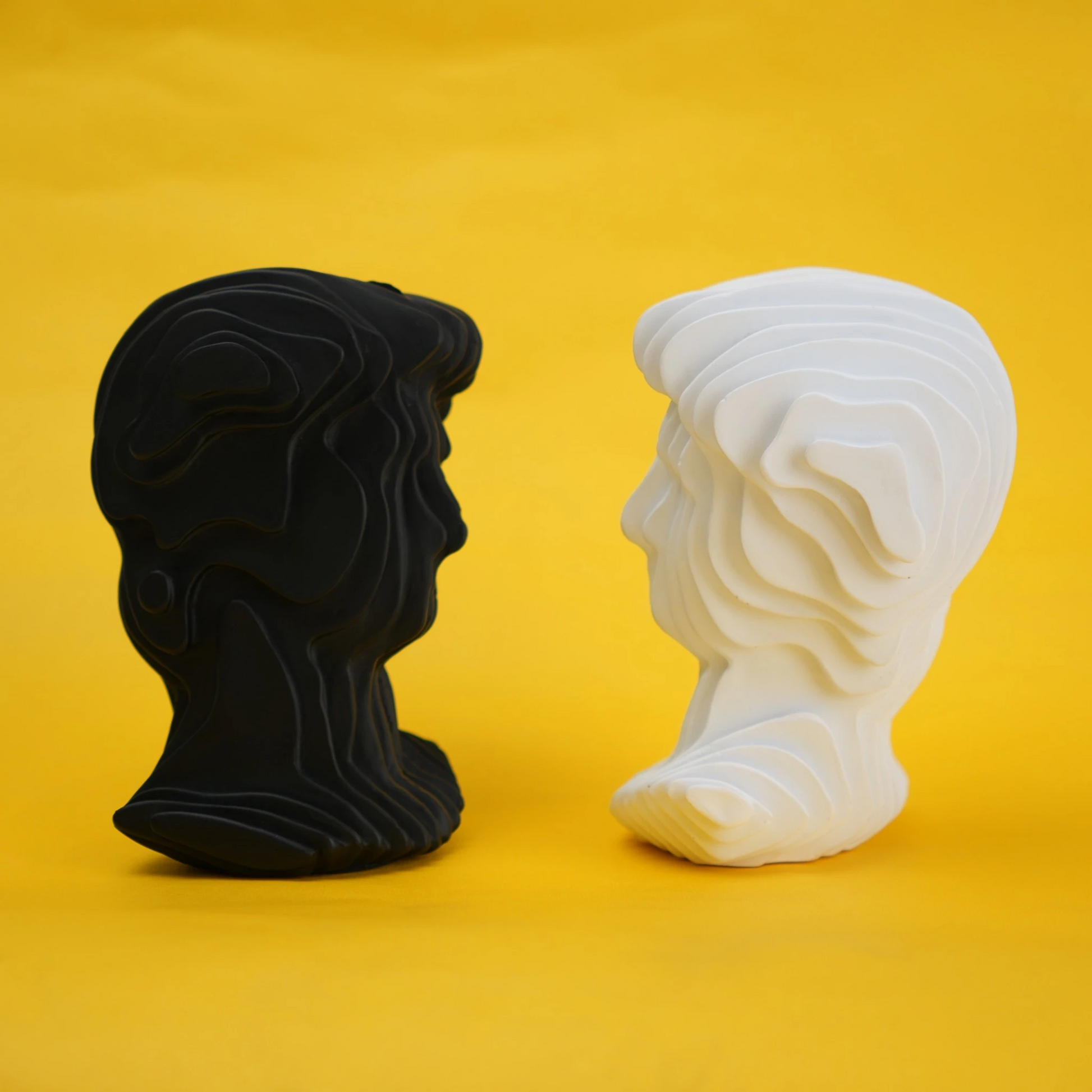 abstract head decorative object