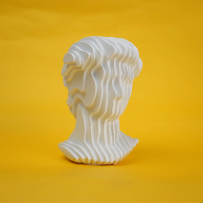 abstract head decorative object