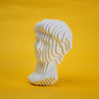 abstract head decorative object