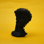 abstract head decorative object