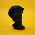 abstract head decorative object
