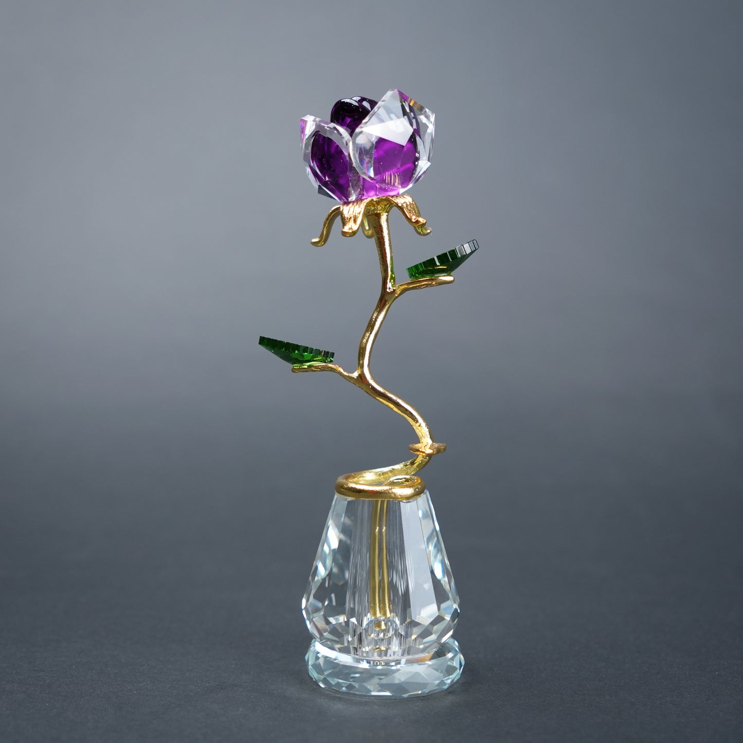 purple crystal flower decor luxury home accessory