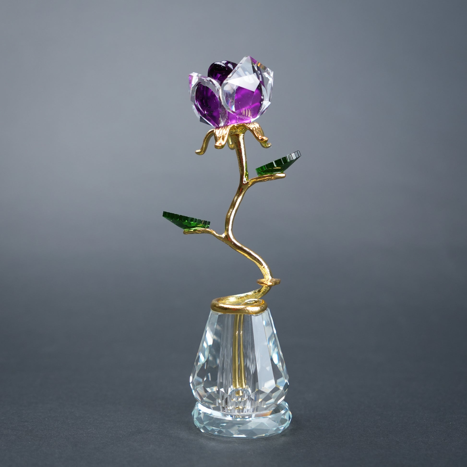 purple crystal flower decor luxury home accessory