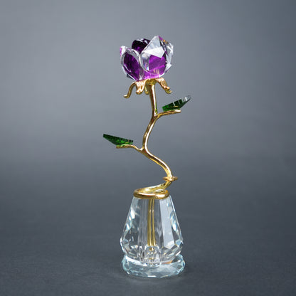 purple crystal flower decor luxury home accessory