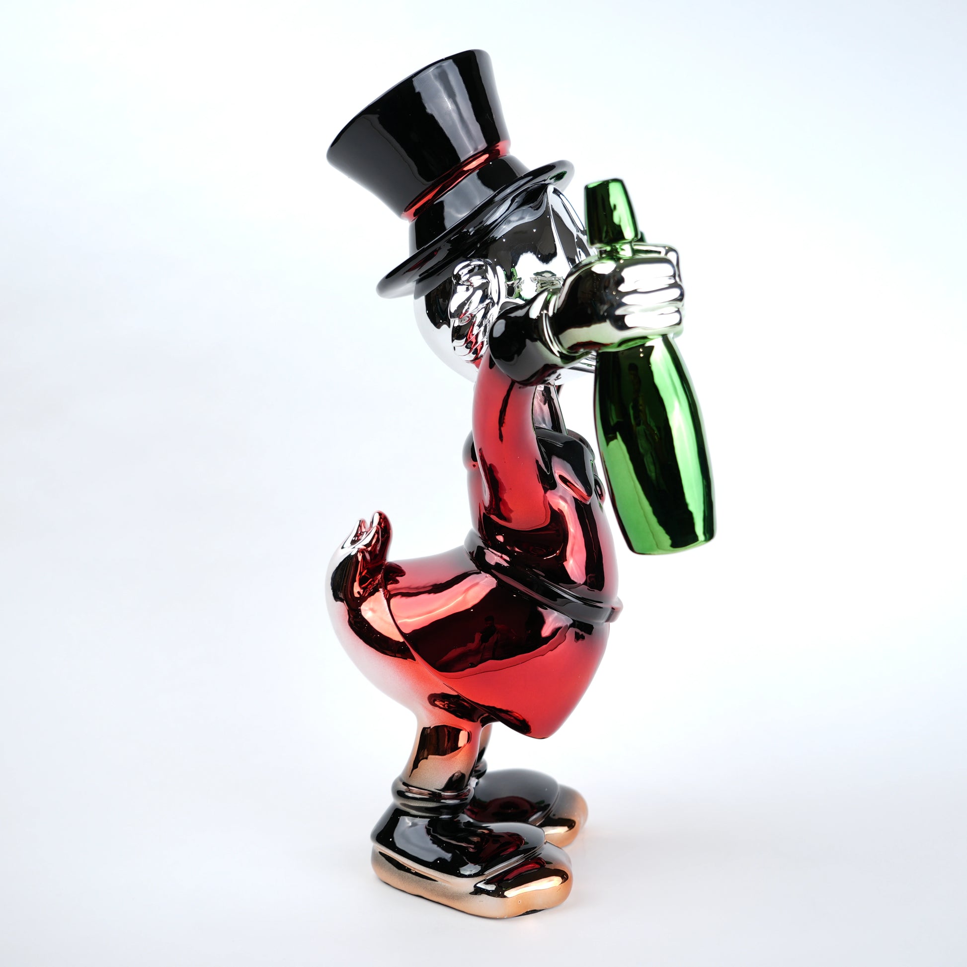Red Celebration Duck decorative interior placement