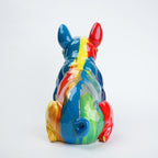 designer bulldog statue vibrant home decor piece