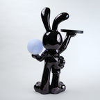 designer bunny lamp with tray modern home decor