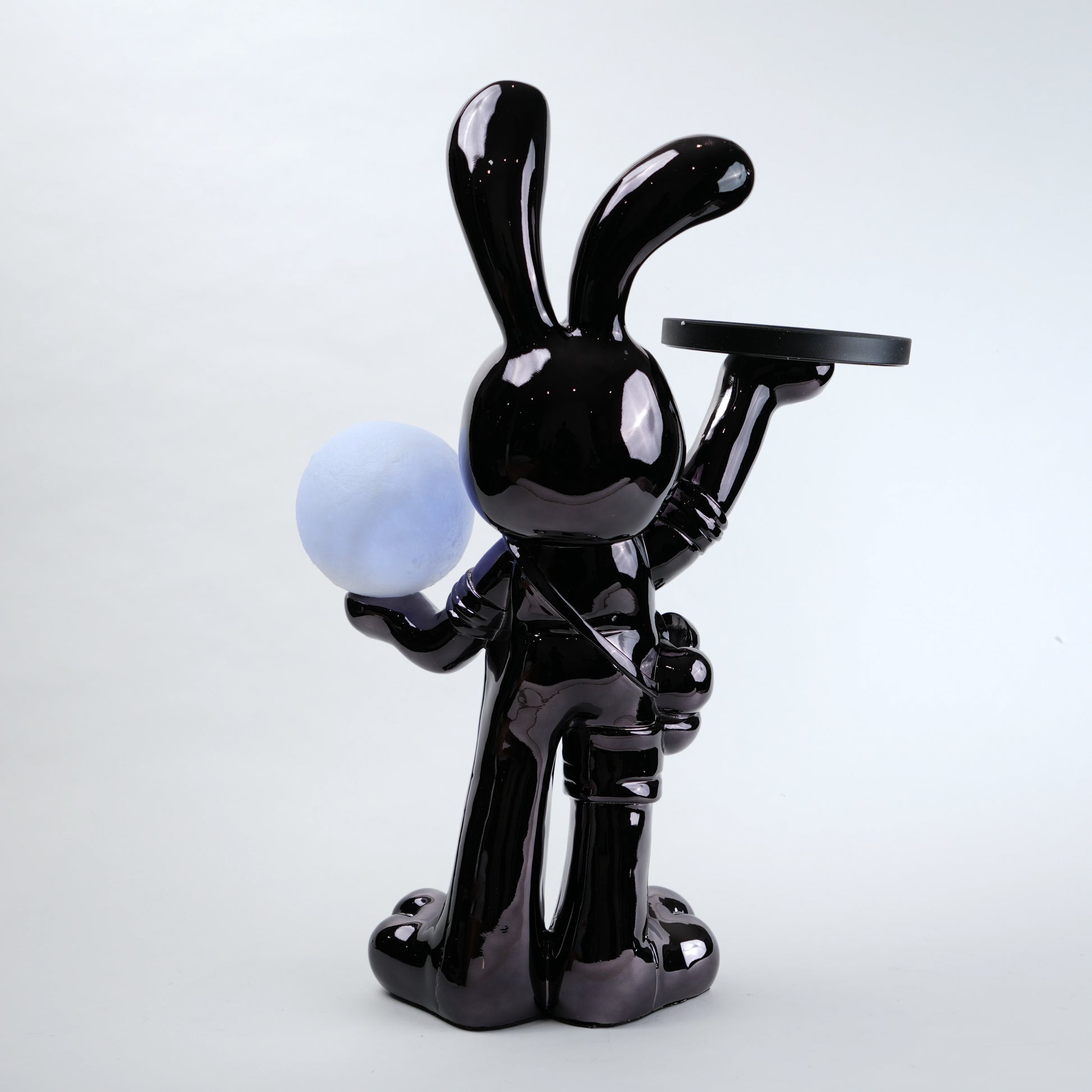 designer bunny lamp with tray modern home decor