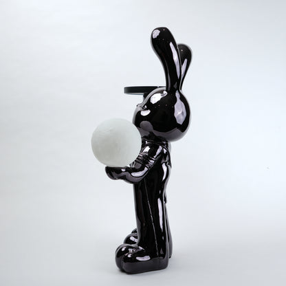 Multi Light Bunny Tray Lamp styled tabletop decor