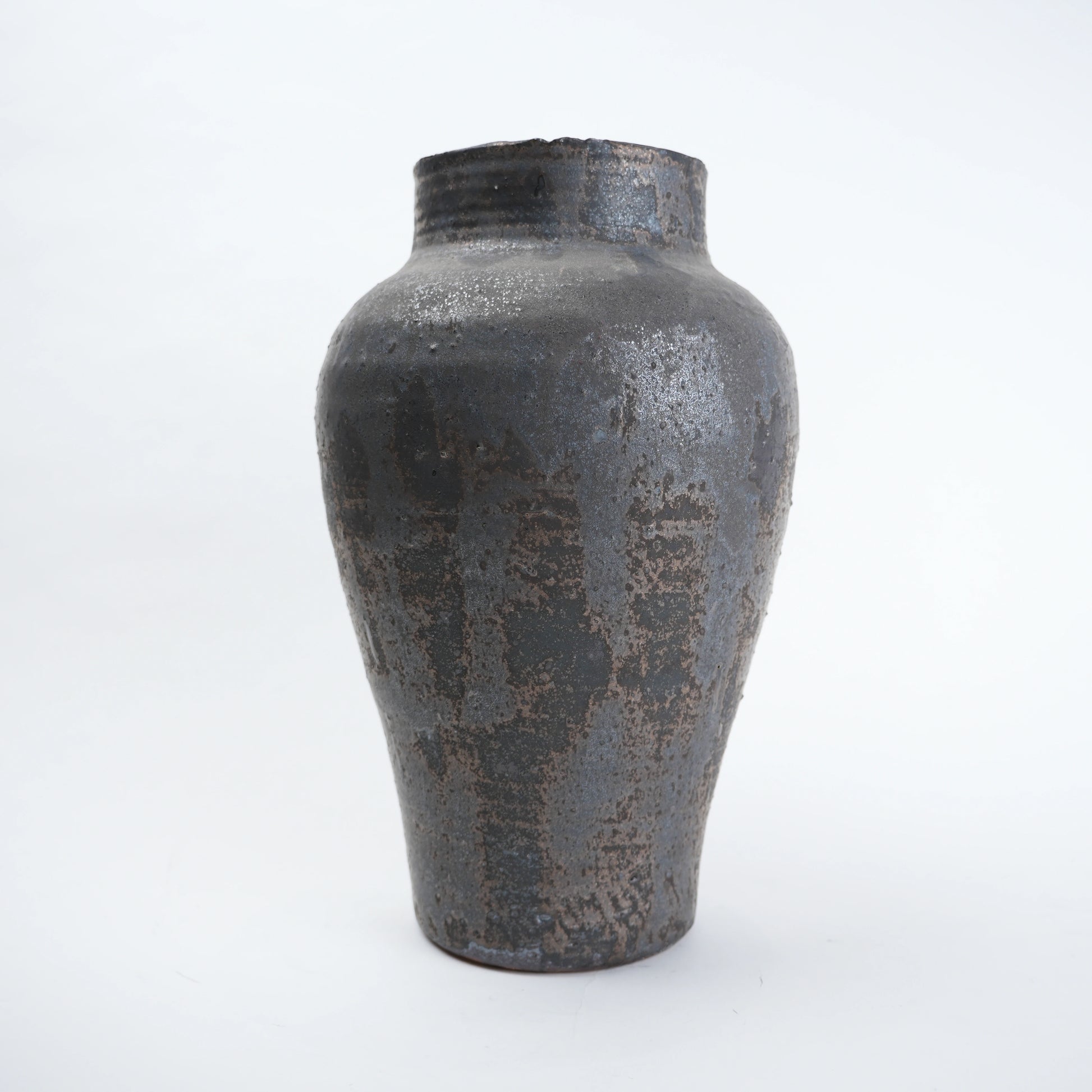 ash brown decorative ceramic vase for living room