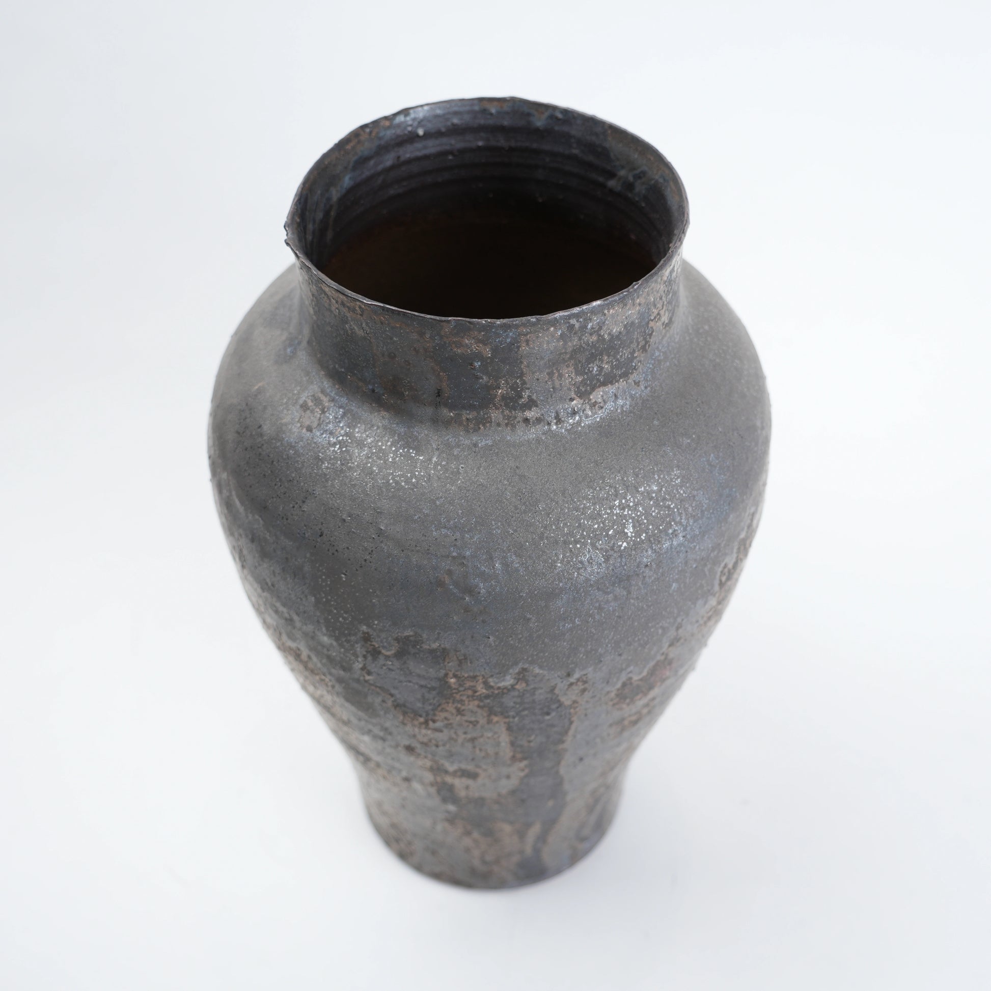 ash brown decorative ceramic vase for living room