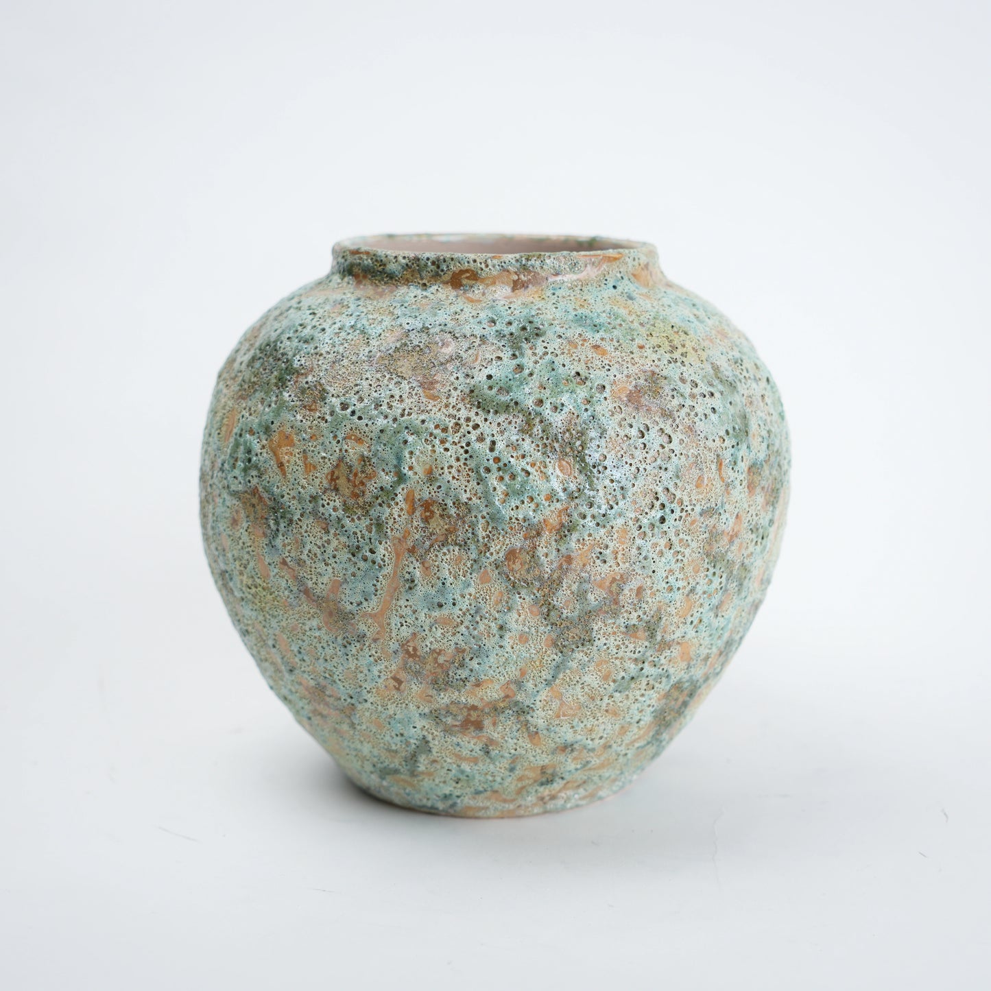 aqua green ceramic flower vase for living room