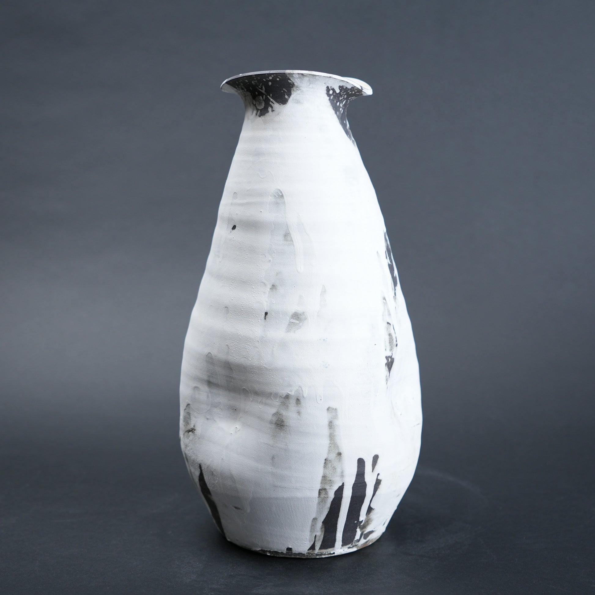 textured ceramic vase for living room console styling