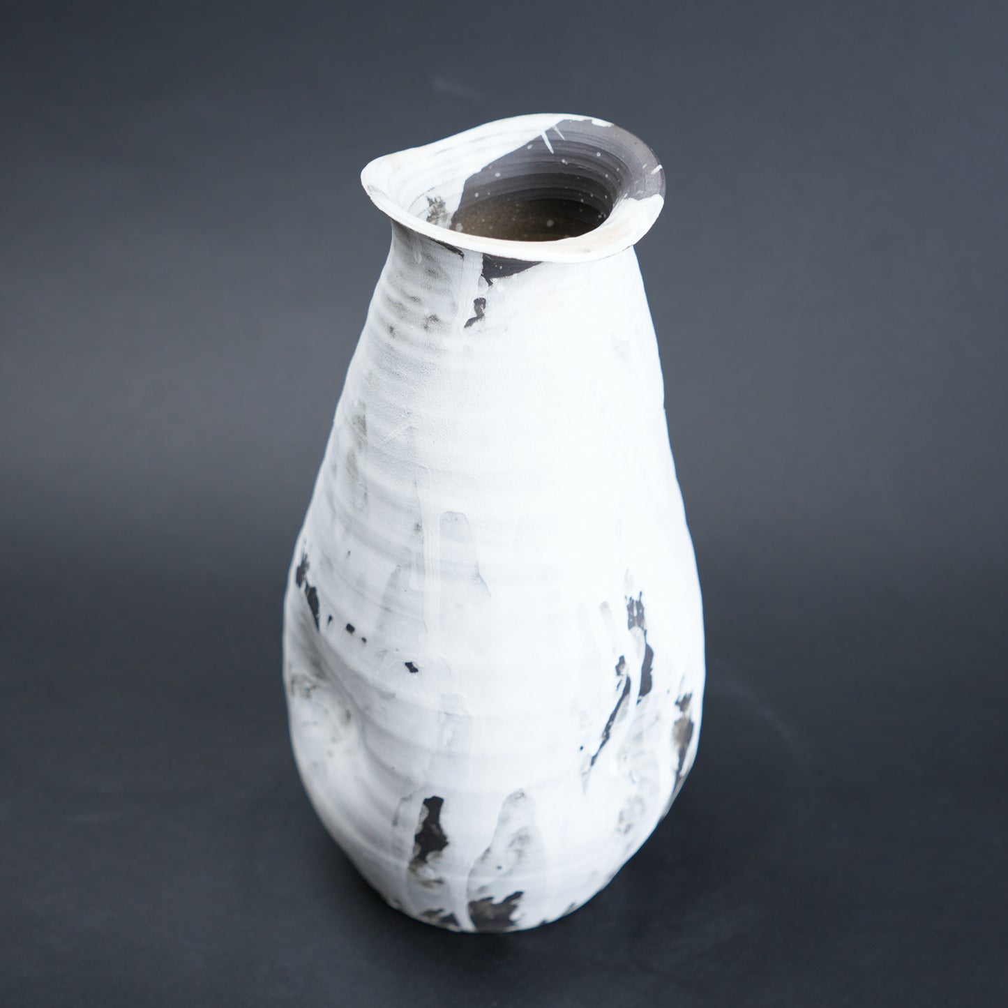 textured ceramic vase for living room console styling