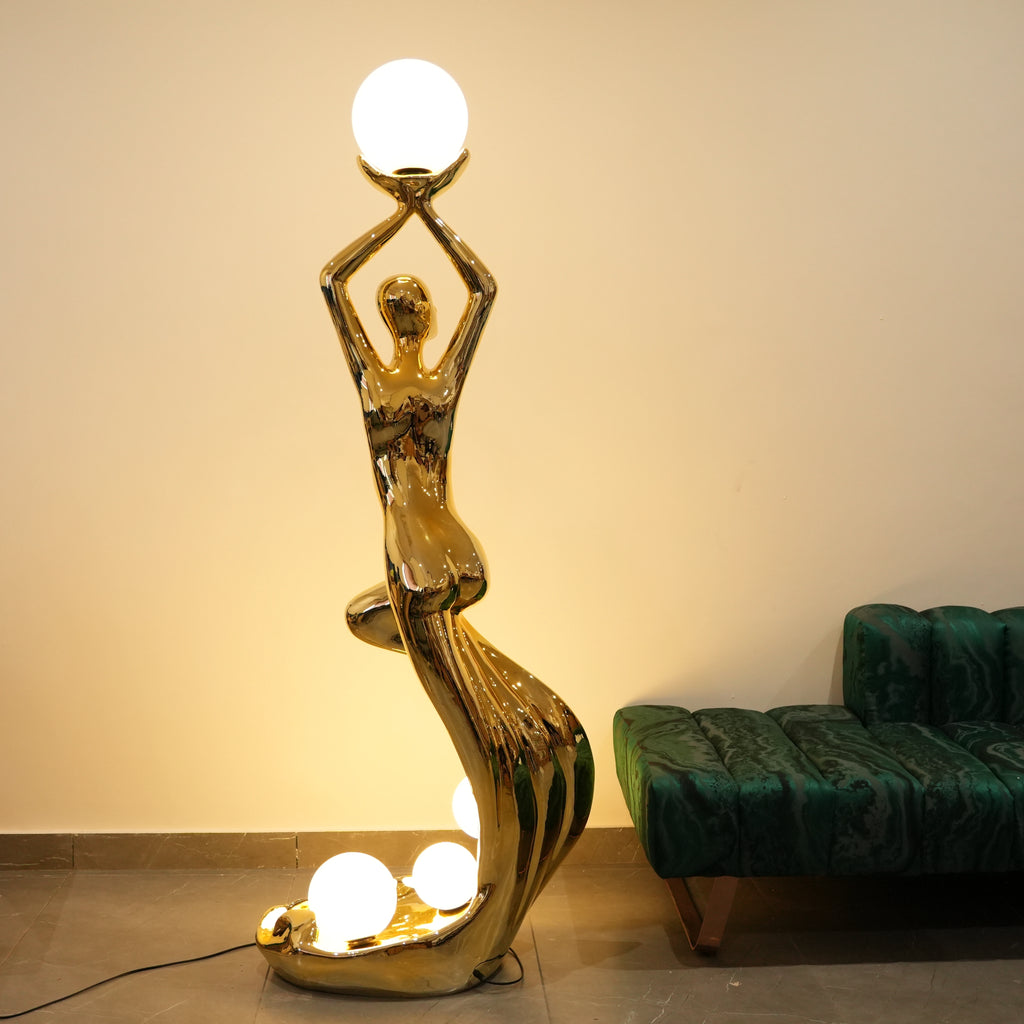 statement sculpture lamp modern home decor lighting