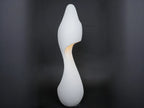 curved sculptural floor lamp ivory modern ambient lighting decor
