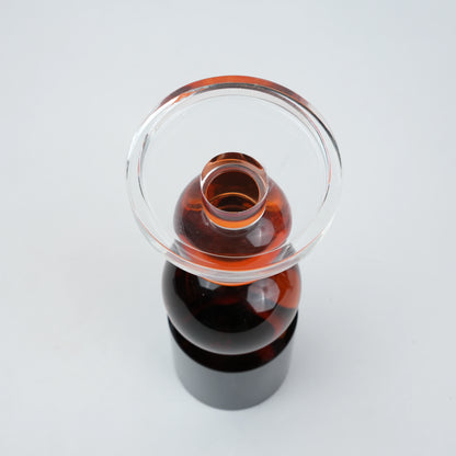 Orb candle holder, top-down dish detail