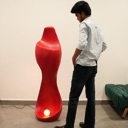 contemporary curved floor lamp artistic design