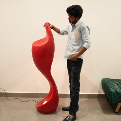 contemporary curved floor lamp artistic design